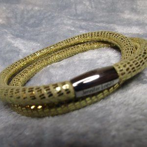 Endless Double Golden Reptile Bracelet By JLO 9 inch NEW A21